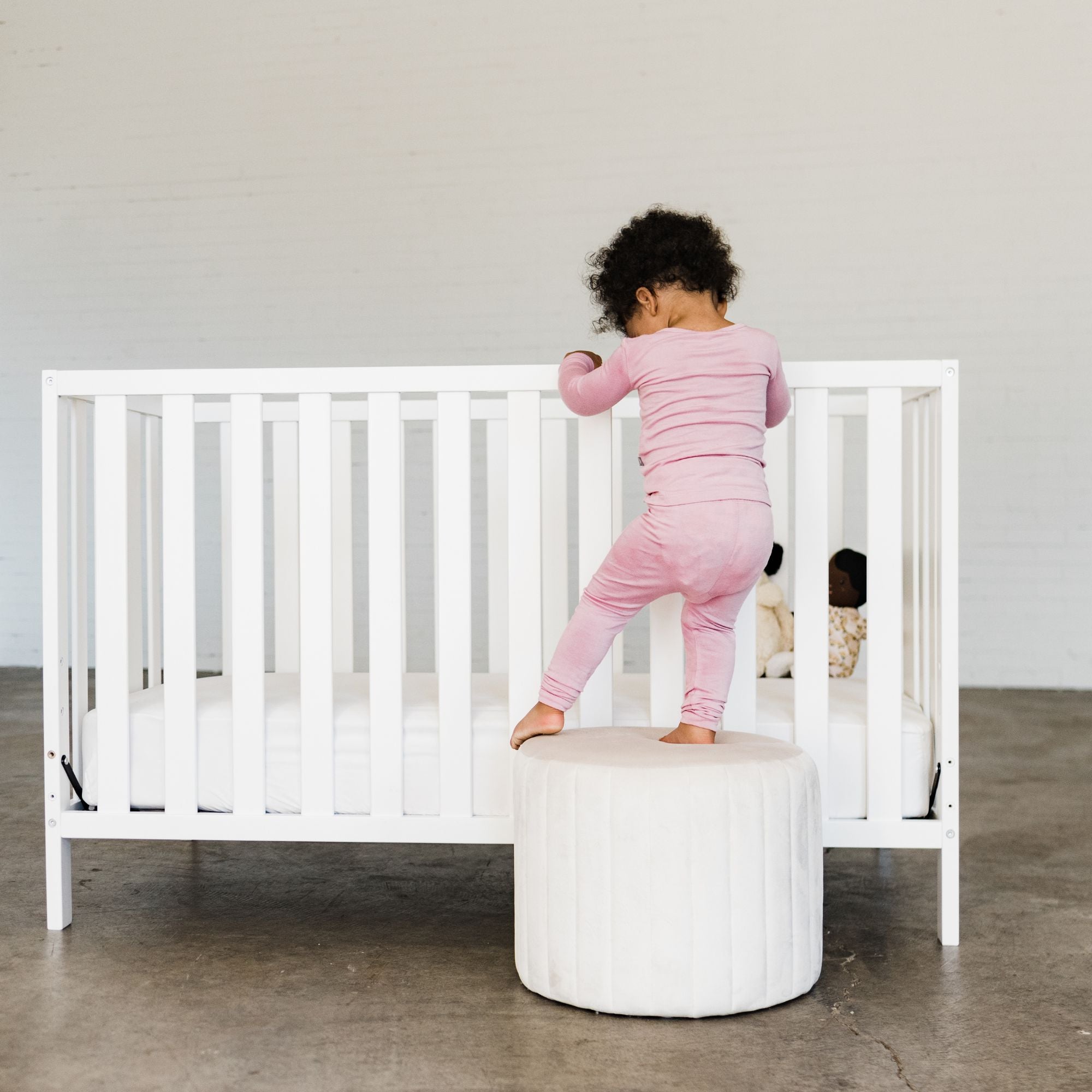 100% silk fitted crib sheet white – Coco Beans