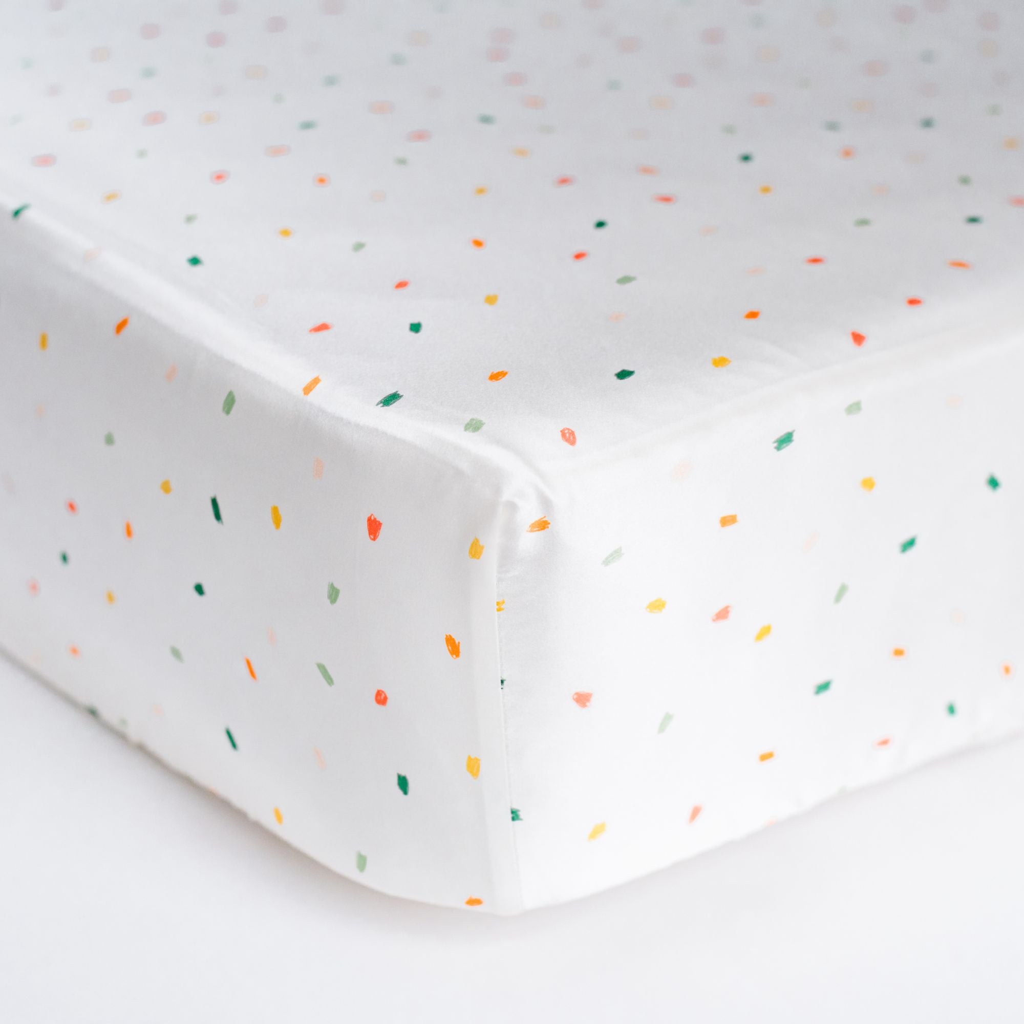 100% silk fitted crib sheet - slumber party